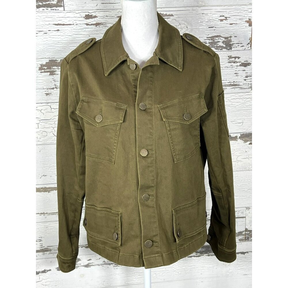CABI Evans Jacket Olive Green Sz M #4497 EUC - Picture 2 of 5